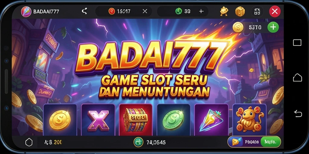 Tampilan gameplay slot yang mendebarkan di BADAI777.