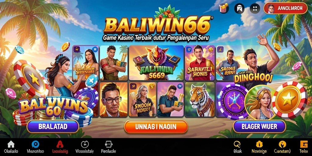 Tampilan gameplay menarik di BALIWIN66 dengan berbagai jenis permainan Kasino.