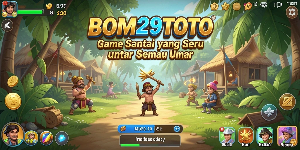 Tampilan gameplay seru dari BOM29TOTO yang penuh warna.