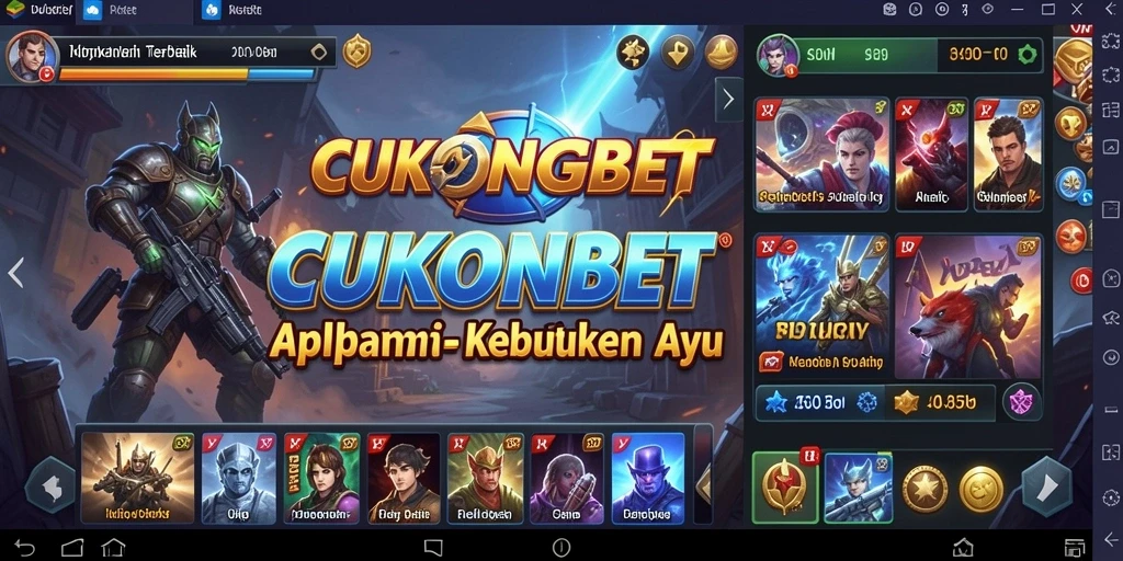 Tampilan antarmuka CUKONGBET yang sederhana dan intuitif.