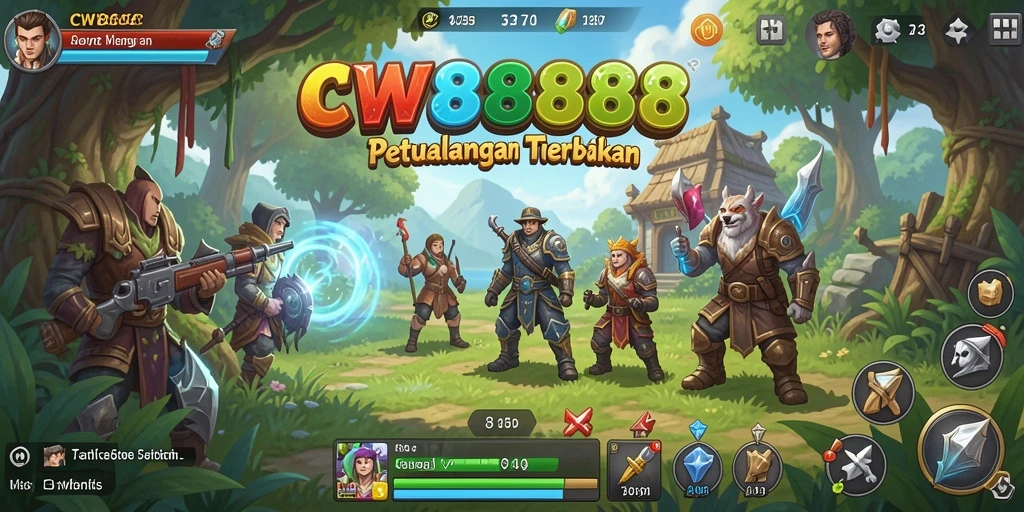 Tangkapan layar menunjukkan pemain menjelajahi dunia terbuka CW8888.