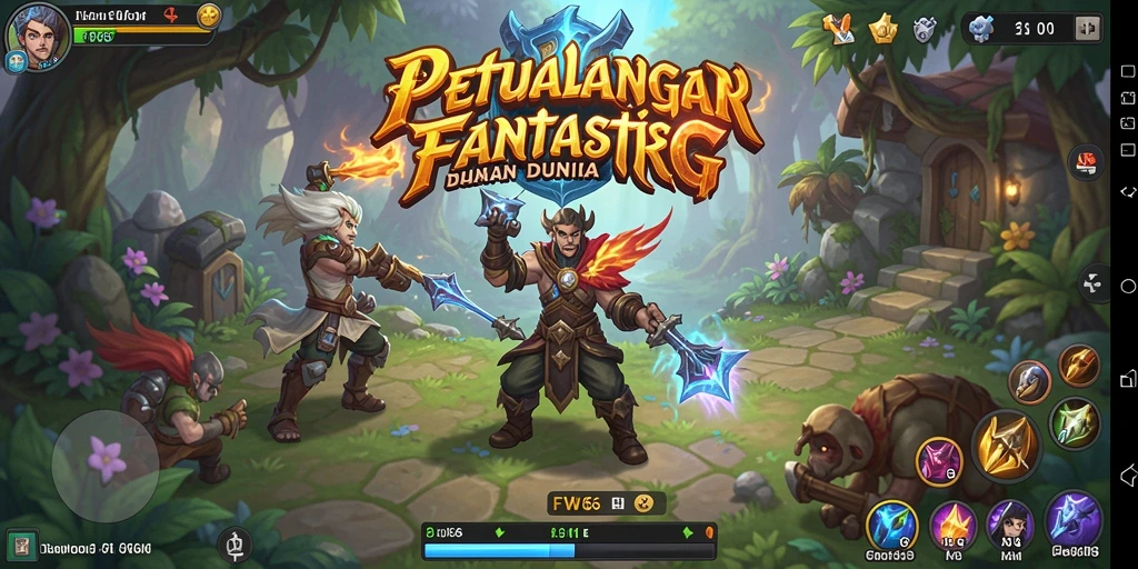 Gameplay FW66 yang menarik dengan petualangan RPG yang mendebarkan.