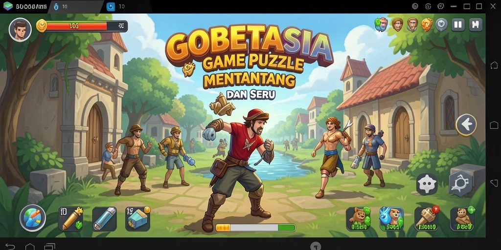 Screenshot utama GOBETASIA menampilkan gameplay puzzle yang seru.