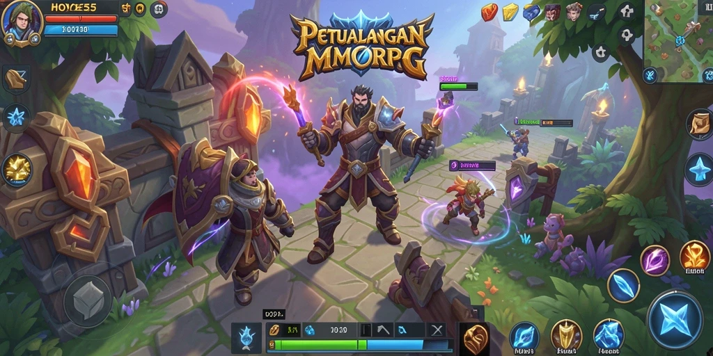 Tampilan gameplay menarik dari HOYE55 dalam petualangan MMORPG.