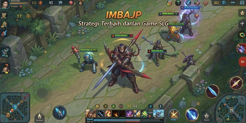 Screenshot gameplay menampilkan strategi dan pertempuran intens di IMBAJP.