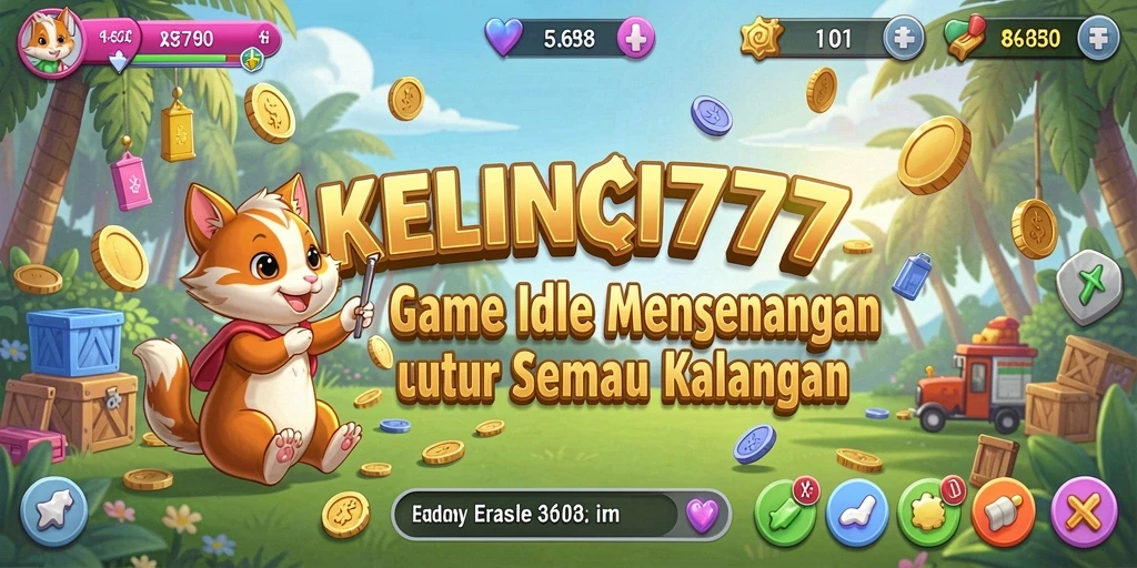 Screenshot KELINCI777 menunjukkan gameplay Idle yang menarik dan santai.