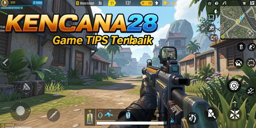 Screenshot gameplay KENCANA28 menunjukkan aksi seru dalam pertempuran TPS.