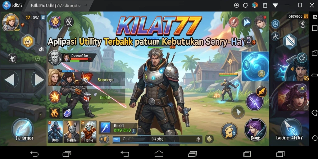 Tampilan antarmuka KILAT77 yang sederhana dan fungsional.
