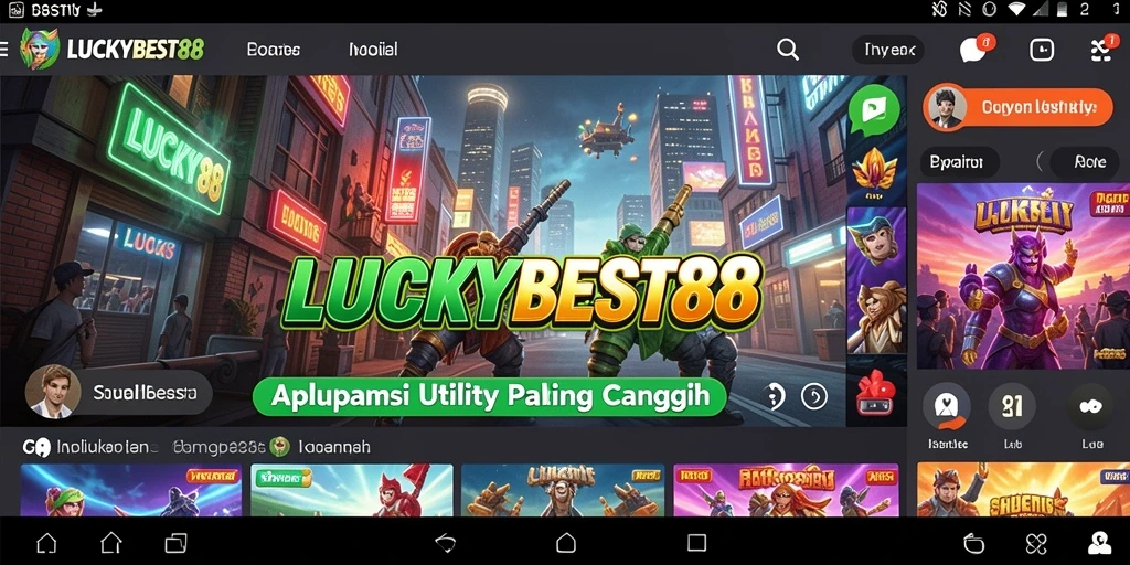 Tampilan antarmuka LUCKYBEST88 yang sederhana dan fungsional.