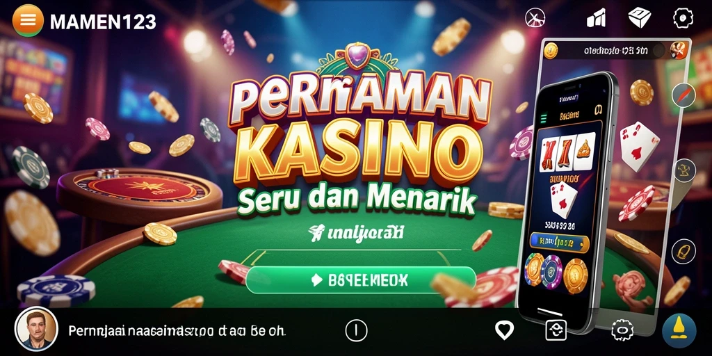 Tampilan gameplay MAMEN123 dengan grafis yang menawan.