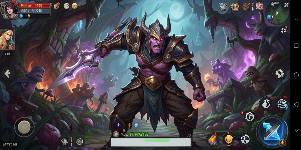 Tampilan gameplay MT966 yang epik dan mendebarkan dari dunia RPG.