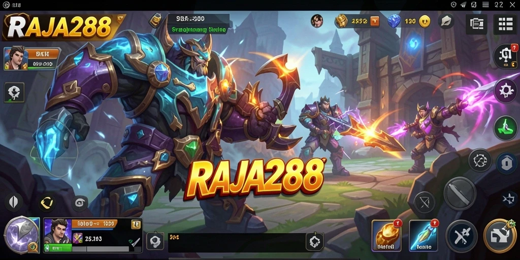 Tampilan gameplay menarik dan penuh aksi di RAJA288.