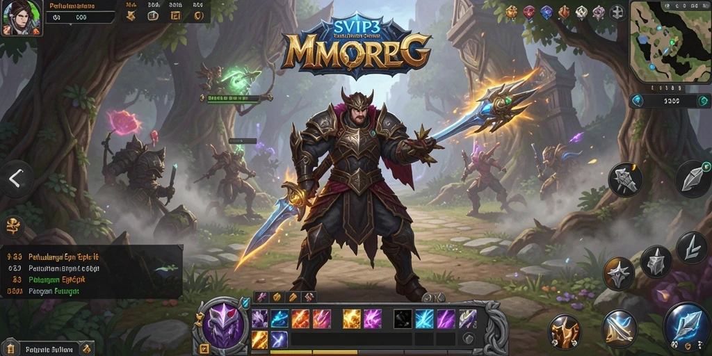 Tampilan gameplay menarik dari SVIP3 di dunia MMORPG.