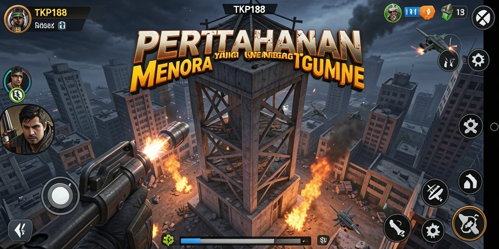 Screenshot gameplay TKP188 menampilkan aksi seru Tower Defense.